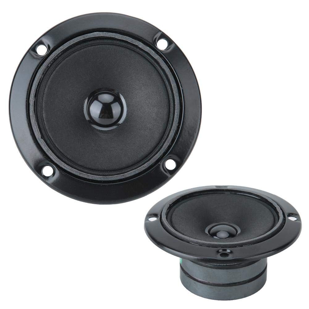 ASHATA Speaker Tweeter, Accessory for Two Speakers KTV Audio Tweeter Black 3 Inch 4ohm 20W Black, Premium Magnet Stereo Speaker Bass Speaker, Easy to Install