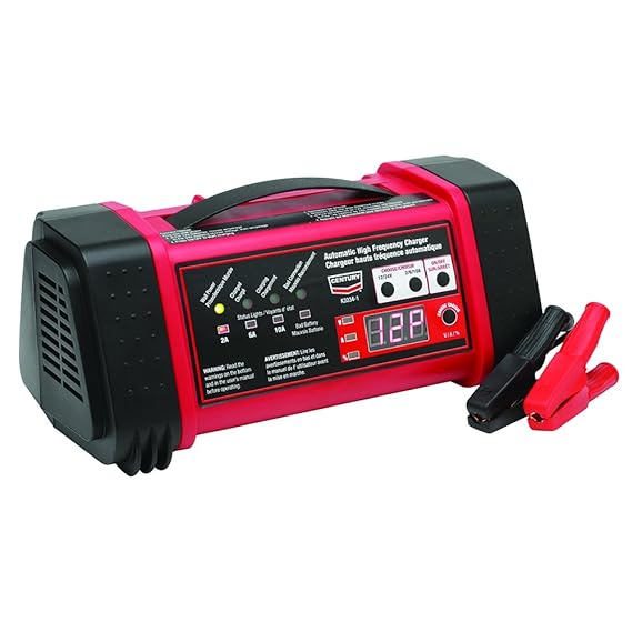Century K32341 Red High Frequency Battery Charger, Batteries