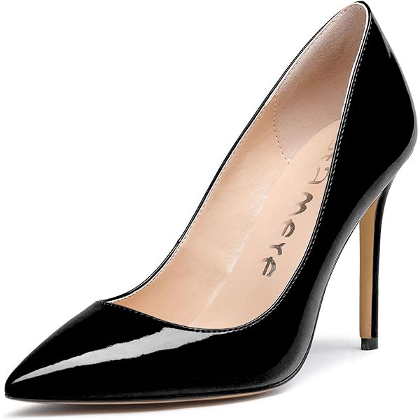 Damen Schwarz Knöchelriemen Heels Ketten Stiletto Heel Sandalen