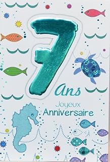 Afie 8109 Carte 3 Volets Joyeux Anniversaire 9 Ans Cartes Postales Fournitures De Bureau Centroarco Com