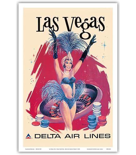 Amazon.com: Las Vegas Nevada - Bonanza Air Lines - Vintage Airline
