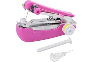 Mini Manual Sewing Machine Light Weight Pocket Portable Handheld Sewing Machine Purple Multifunctional Home Sewing Machine, E