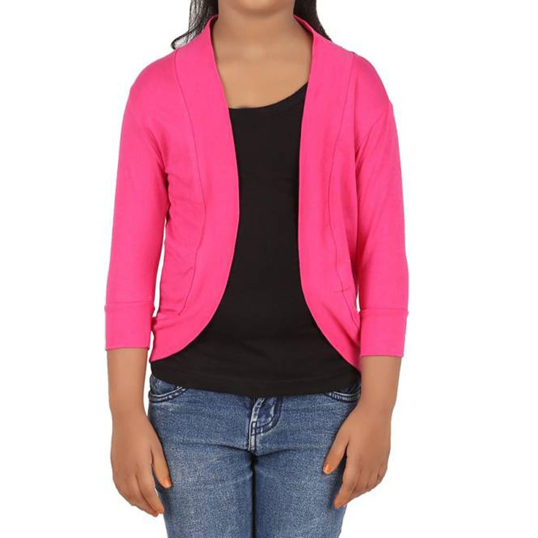 wellfitlook ziaffzoz girls pink shrug