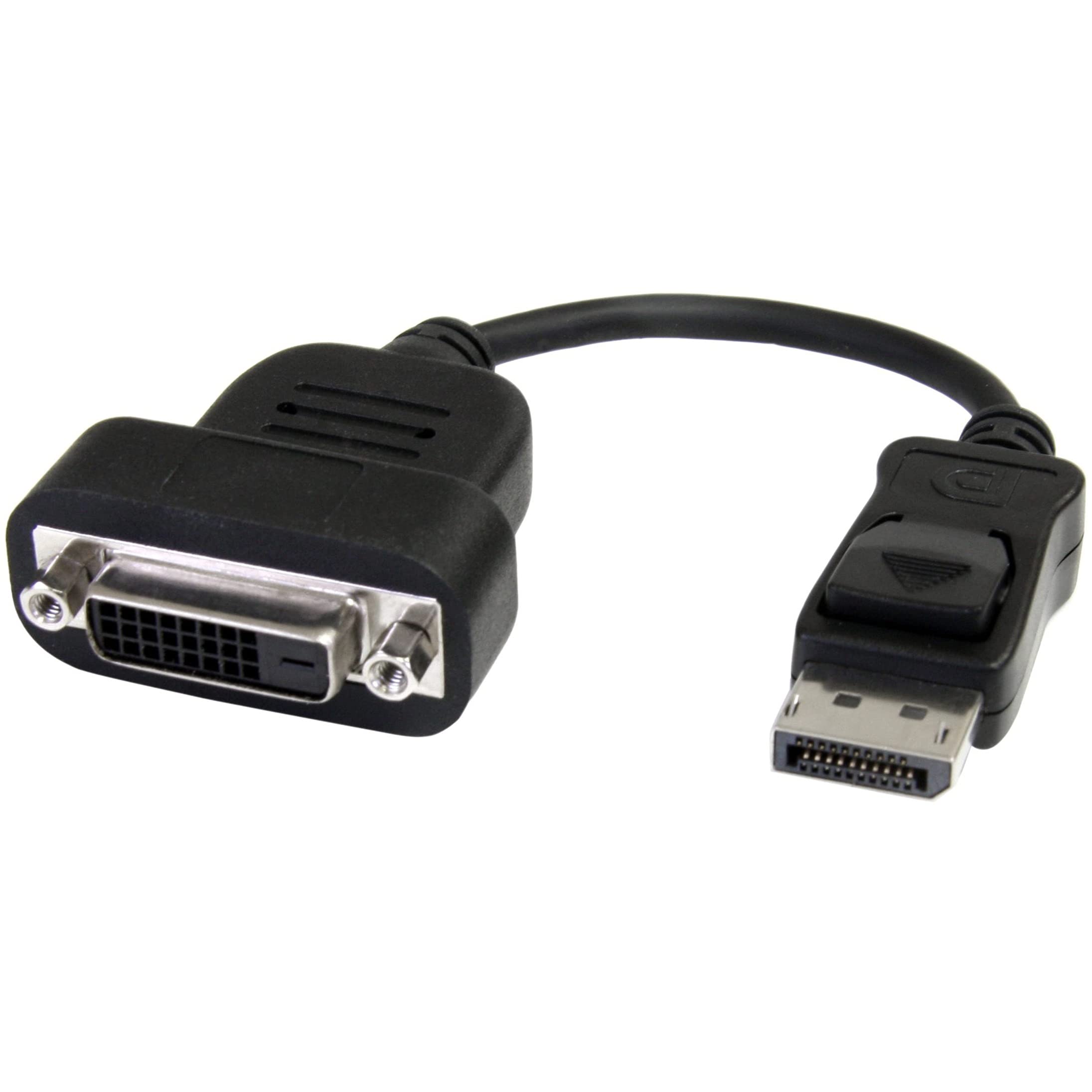 StarTech.com DisplayPort to DVI Adapter - Active Conversion - 1920x1200 - DP to DVI Single Link Converter for DVI-D Display (DP2DVIS) , Black โ image 1