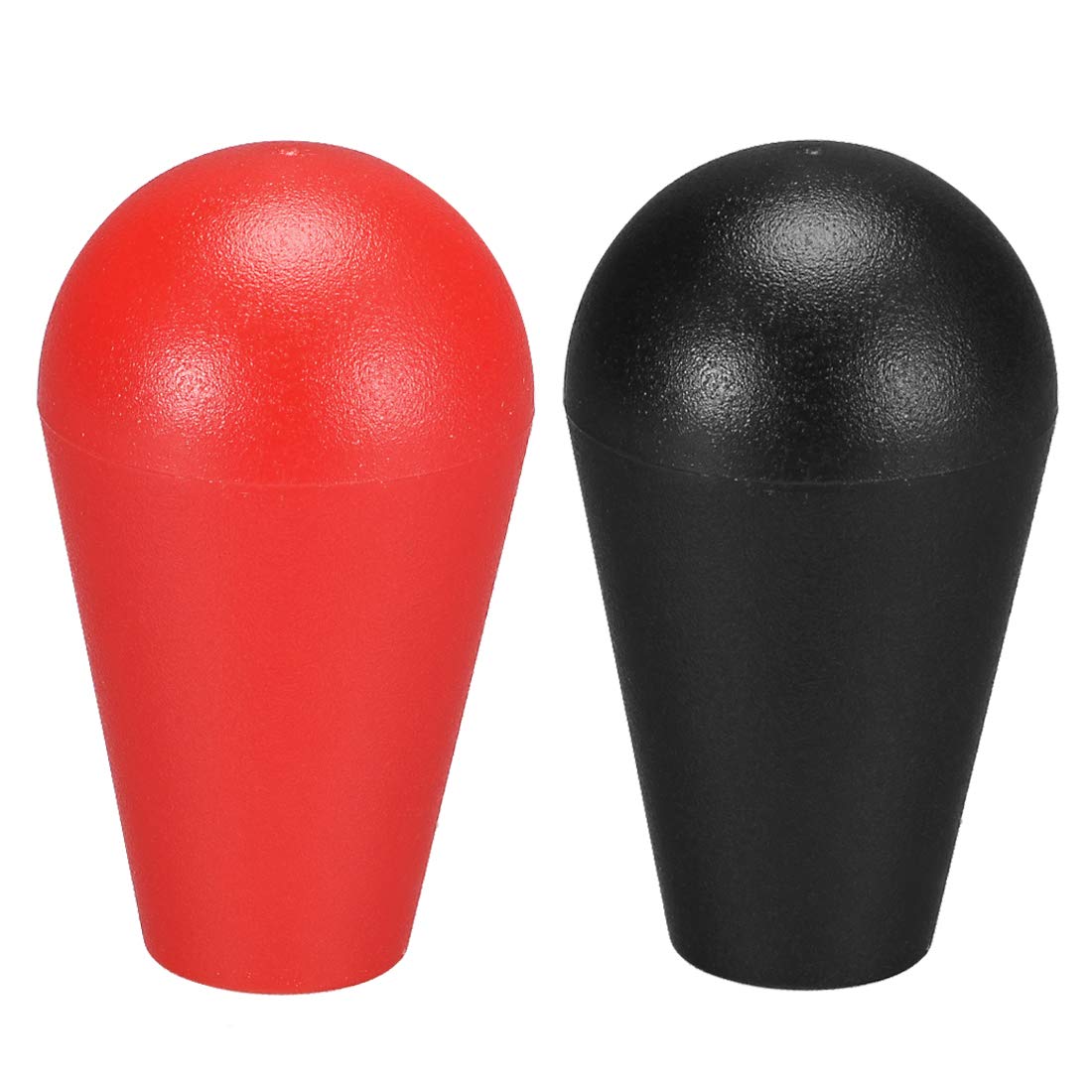 sourcing map Ellipse Oval Joystick Head Rocker Ball Top Handle Arcade Game DIY Parts Replacement Red Black 2Pcs