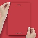 Hemway Pomegranate Red Peel & Stick Chalk Paint Sample A5 Colour Swatch