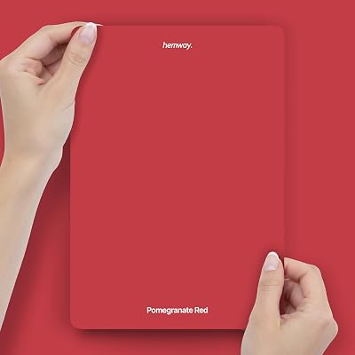 Hemway Pomegranate Red Peel & Stick Chalk Paint Sample A5 Colour Swatch