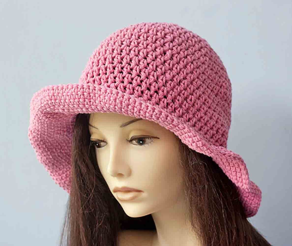 crochet sun hat brim pattern