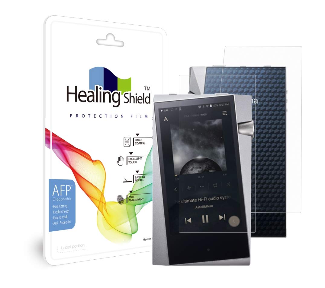 MITER CASE Front Back Screen Protector for Astell&Kern A&norma SR35 / SR25 MKII / SR25, AFP Oleophobic Coating, Clear LCD Guard, Healing Shield, 1 Count