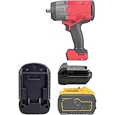 URUN for Dewalt to Milwaukee Adapter, Battery Adapter for DeWalt 20V&60V Lithium Battery Convert to for Milwaukee M18 18V lithium ion battery M18 Battery Use for Milwaukee M18 18V Cordless Power Tool