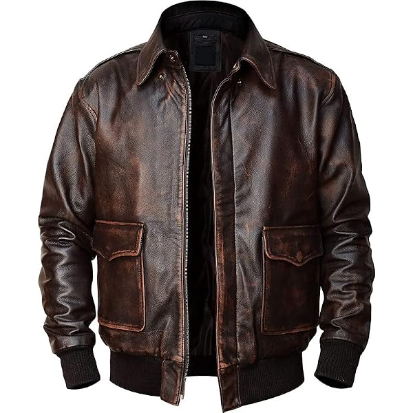 A2 Bomber Jackets Mens - WW2 Air Force Military Pilot Flight