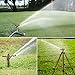 M PLUS Heavy Duty Brass Impact Sprinkler Adjustable Coverage Pattern Spray Distance Spray Flow for Garden Lawn