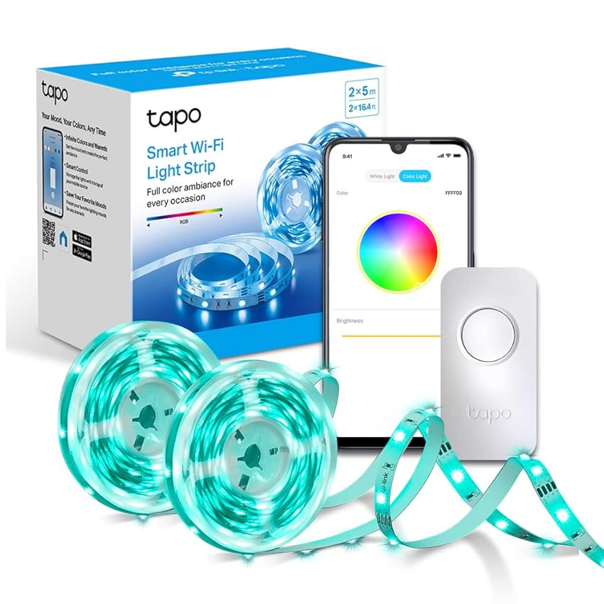 Tapo L900 Smart Wi-Fi Striscia LED, Controllo Vocale Compatibile con Alexa e Google Assistant