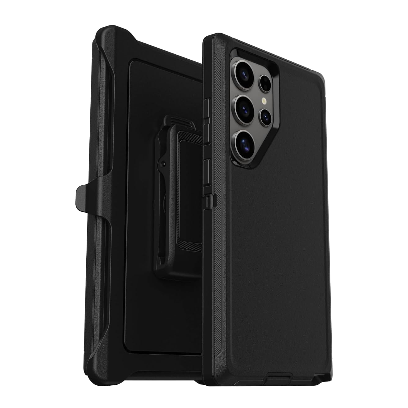 Defender Galaxy S24 Ultra Phone Case for Samsung Galaxy S24 Ultra Defender Case Includes Holster Clip Kickstand Black