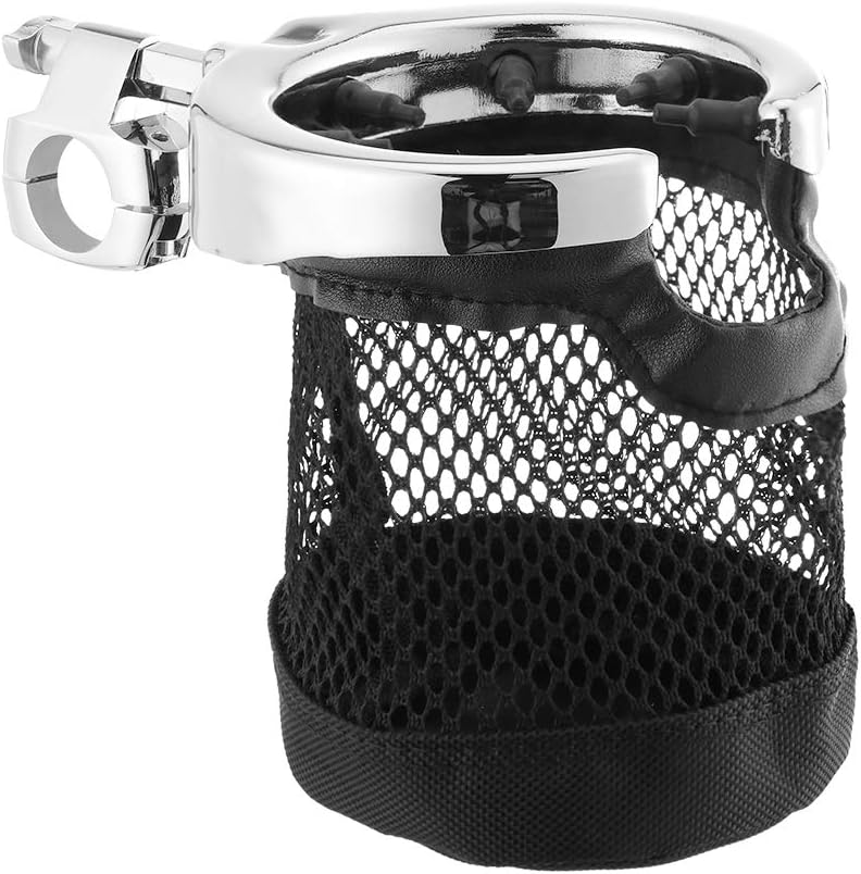 Motorcycle Cup Holder For Kawasaki Vulcan 900 Classic 2006-2024 - Adjustable, 360° Rotating, Fits Handlebar Or Frame