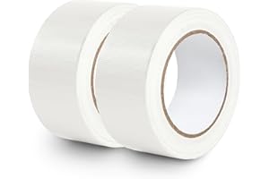RAINHOL 2 Roll White Duct Tape Heavy Duty, Waterproof Duct Tape White for Indoor & Outdoor Repairs, 2 Inches x 30 Yards, Adhesive, Flexible, No Residue and Tear by Hand - 7.5 Mil