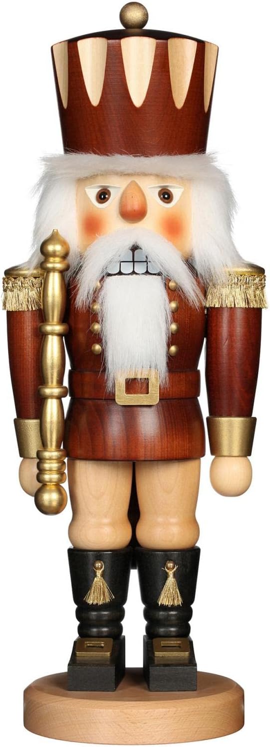 Nutcrackers - German Christmas Nutcracker King natural colors - 42,5 cm / 17 inch - Christian Ulbricht