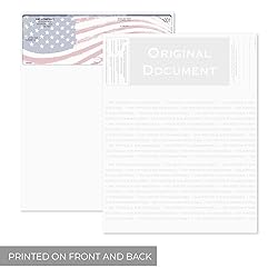 American Flag Blank Computer Checks / 250 Laser and