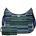 Baggallini womens Hobo Tote Shoulder Handbag, Moss Stripe, One Size US