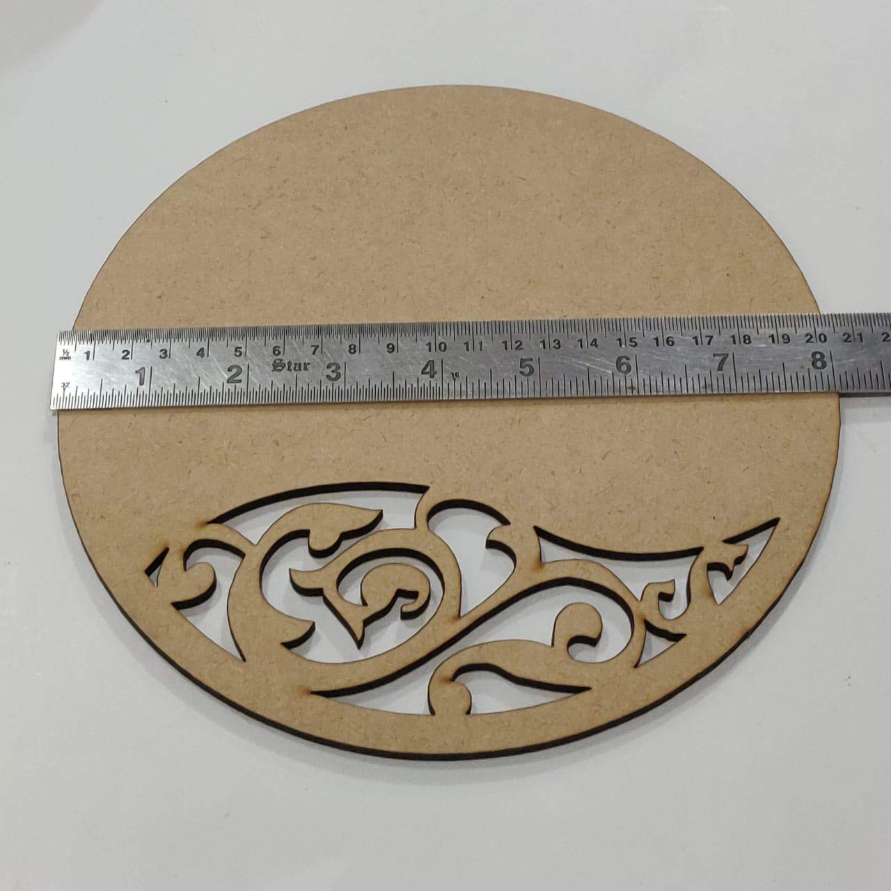 Excellentcrafts Round MDF Art Board for DIY Crafts (Size 8x8 Inches and Thickness 4mm) Amazon