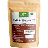 Ceylon Flavors Fresh and Pure Organic Ceylon Cinnamon, 30 Tea Bags, 100% Plant-Based Food-Grade Tea Bags, From Sri Lanka, USDA Certified Organic