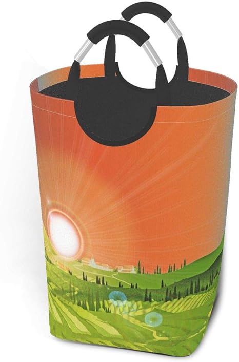 Infinesio cestas de lavandería de encaje y música impresas, cestas de