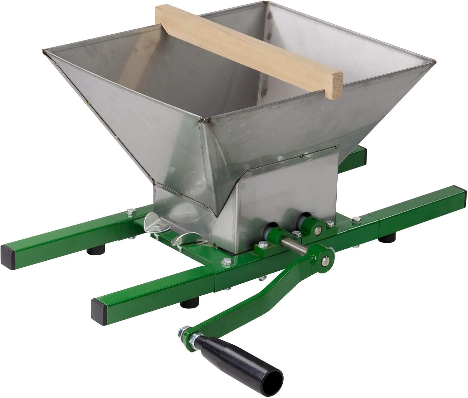 18L Obstpresse + 7L Obstmühle Set – Aus Eiche & Edelstahl, Für Selbstgemachte Säfte, Wein, Marmelade
