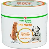 Vetoquinol Pill Wrap Treats for Dogs and Cats, 4 oz, 56 Servings | Moist, Flavorful, and Shapeable Pill Pocket Paste, Hides Any Size Pill, Easy-to-Swallow Dosing and Treats