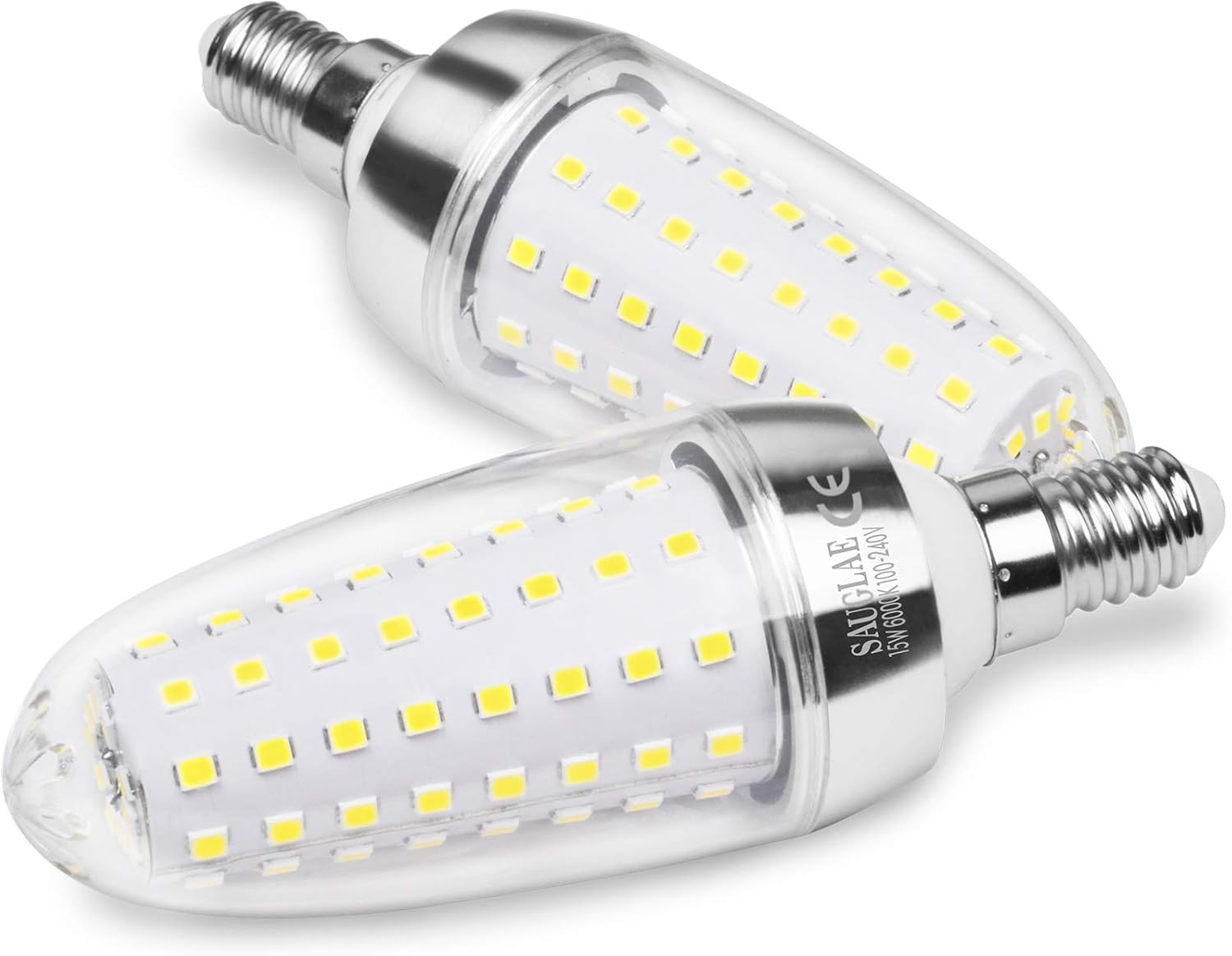 SAUGLAE 15W LED Light Bulbs, 120W Incandescent Bulbs Equivalent, 6000K Daylight White, 1700Lm - Image 4