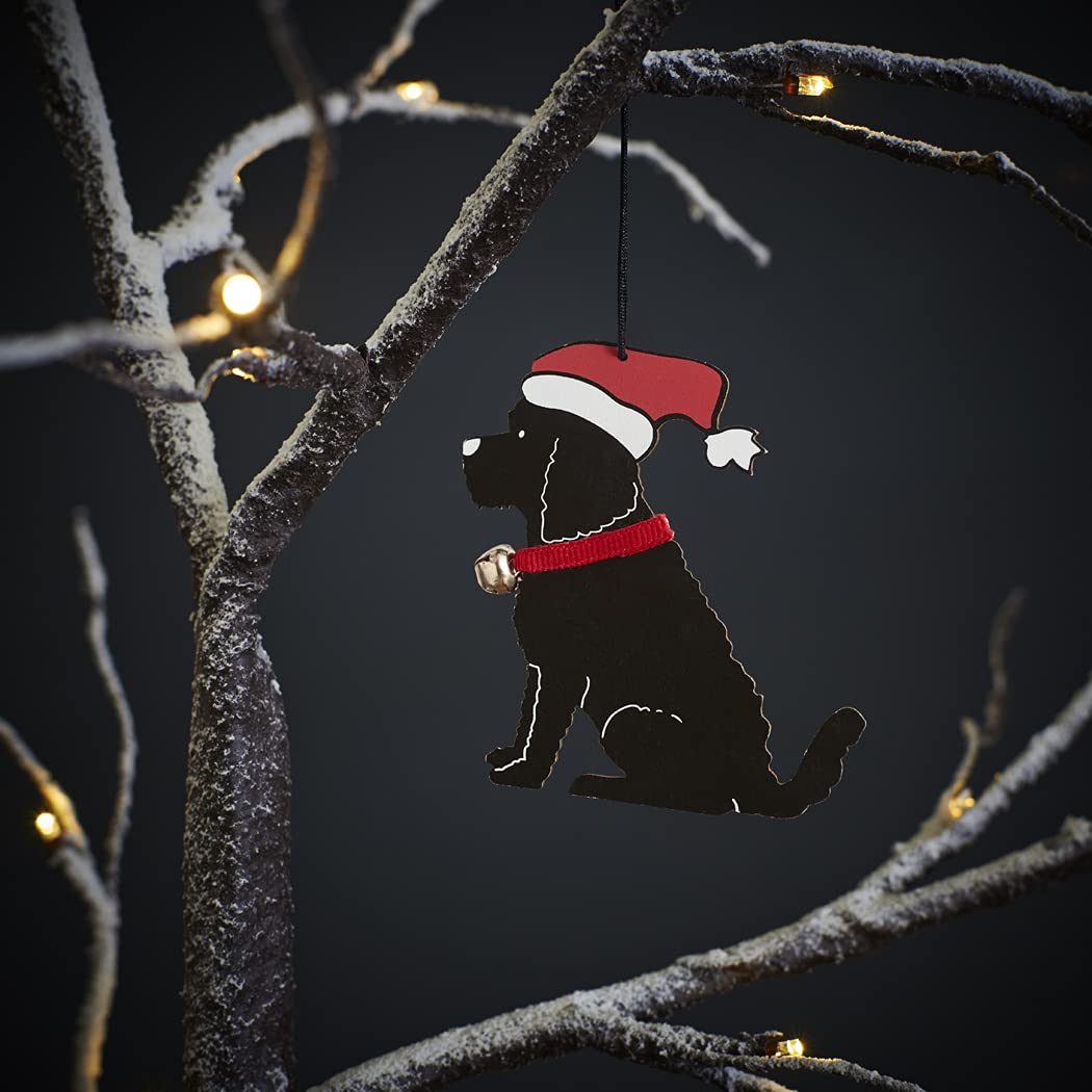 Cockapoo/Labradoodle Black Christmas Decoration