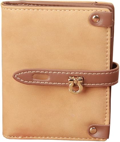 Amazon 二つ折り 財布 レディース 薄い ブランド ファスナー 茶 青 赤 レトロ キャメル 財布