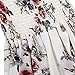 Leadingstar Women Summer Vintage Floral Print Strapless Beach Split Casual Dress