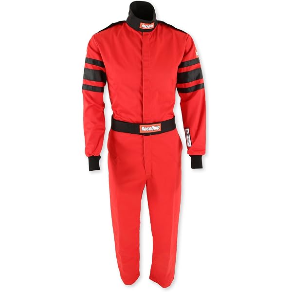 RaceQuip Chevron-1 Driving Suit - SFI 3.2A/1 Rated Single-Layer Pyrovatex FRC (Blue, 2XL) - View #8