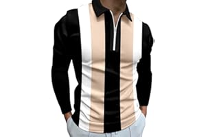 FLEKMANART Men's Lapel Long Sleeve Printed Pullover Tops Casual Loose Sports Lapel Shirt Designer Spring Summer Blouses