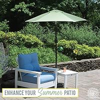 Amazon Com 6 Ft Outdoor Patio Umbrella With Aluminum Pole Easy Open Close Crank And Push Button Tilt Adjustment Sage Green Market Umbrellas Garden Outdoor