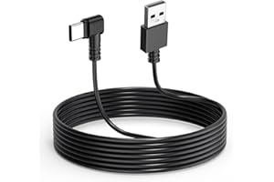 Gebildet Dash Cam Cable for USB C Dash Cam,11.5FT L Angle Type C Adapter Dash Camera Power Cord,Dashcam Charger Cord for Mirr