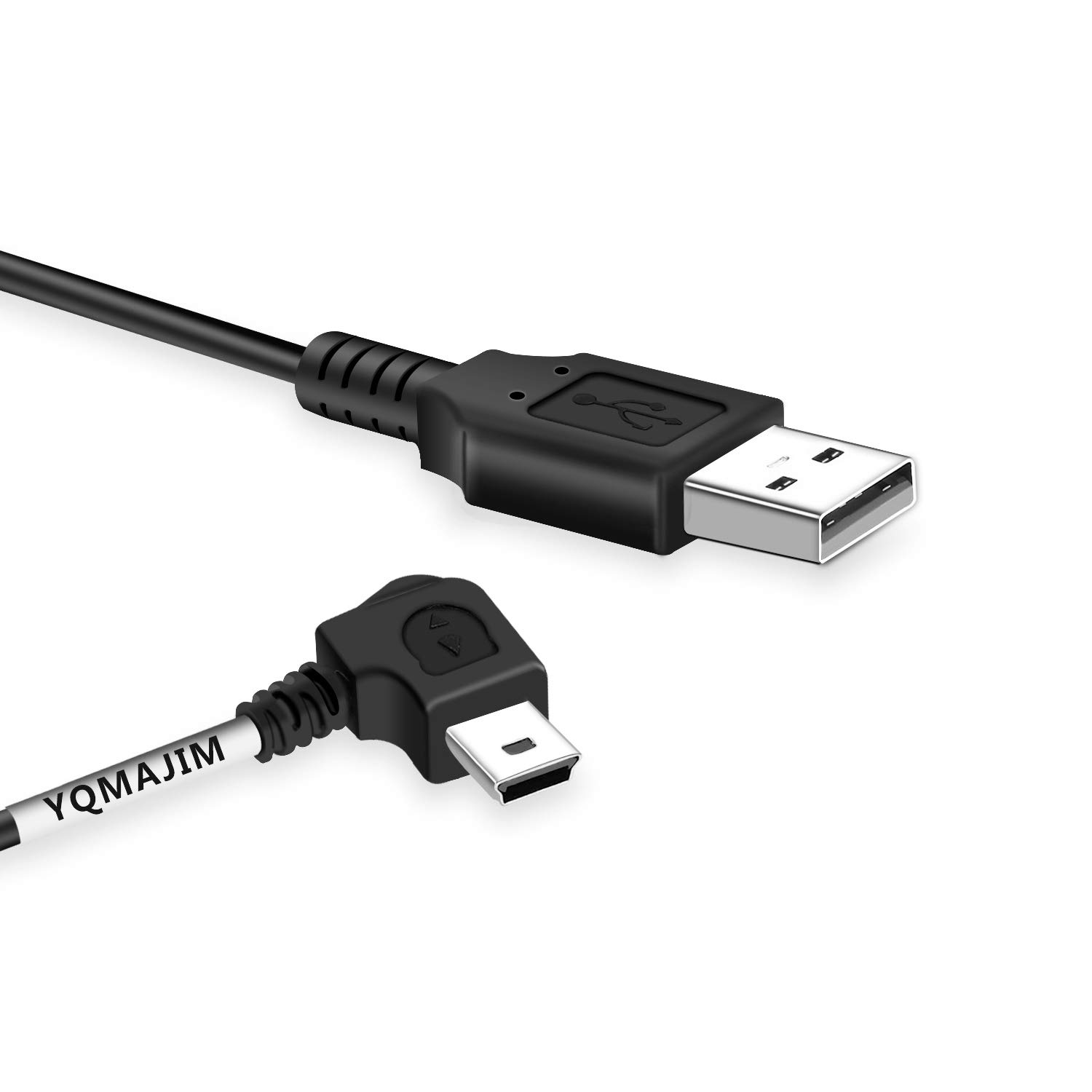 Dash Cam Power Cord, 11.5Ft Mini USB Charging Power Cable for Car Dash Camera GPS Right Angle Mini USB Cable by YQMAJIM