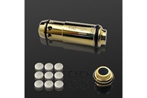 Angeebin Laser Training Cartridge and Target for 45ACP,40S&W,380ACP,9MM Suitable for Dry Fire Training, Laser Bullet with Spare Accessories