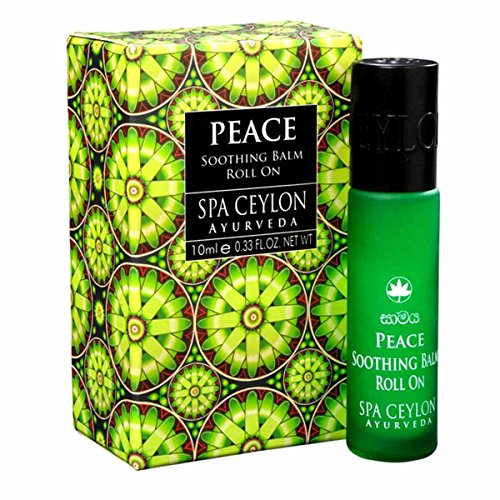 Spa Ceylon Luxury Ayurveda Peace Soothing Balm Liquid with Pure Natural Essential Oils in Convenient Travel Friendly Roll On Applicator, 0.33 Fluid Ounces