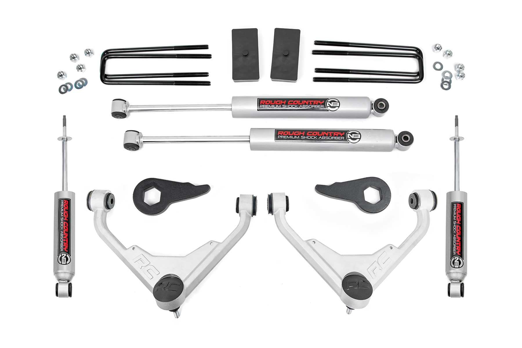Photo 1 of Rough Country 3" Lift Kit for 2001-2010 Chevy/GMC 2500HD | FT Codes - 8596N2