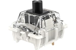 DRAOZA Gateron G Pro 3.0 Black Switches for Mechanical Keyboard,3 Pin Linear Feel/Pre-Lubed Switches(72pcs,Black,3 Pin)