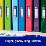 Oxford Premium A4 Ring Binder Purple 25mm 40mm Spine Laminated view 9
