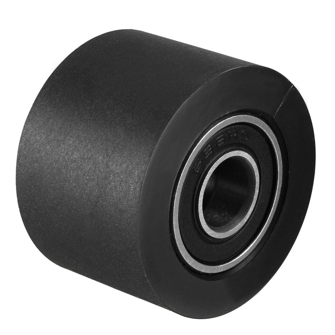 sourcing map 8x30x20mm Roller Idler Bearing Pulley Sliding Conveyor Wheel Black