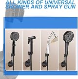 FralnFit Shower Head Holder ABS No Drilling Adjustable 360° Self Adhesive Wall view 5