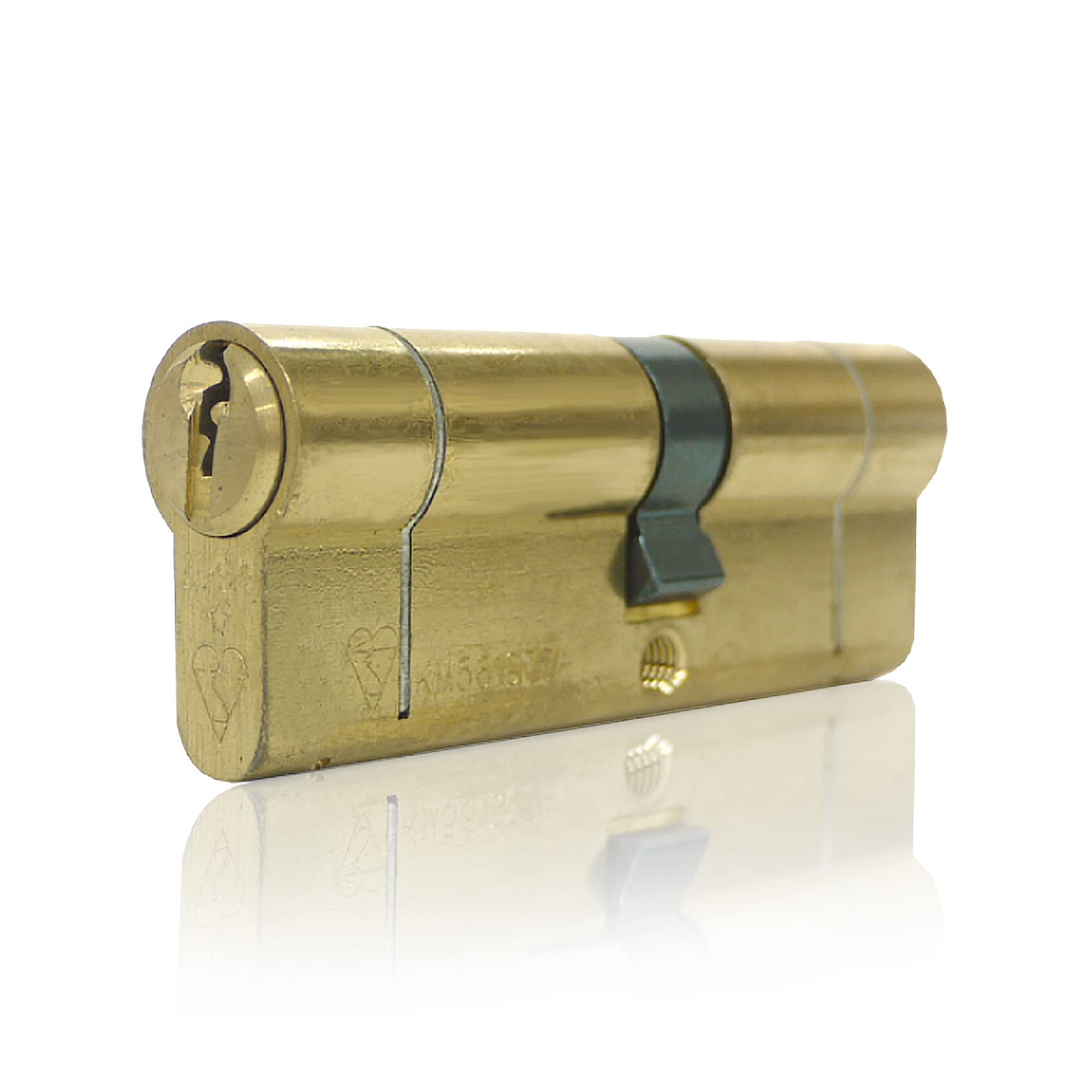 UAP 1-Star Euro Cylinder Lock with Anti-Snap & Anti-Drill Technology - Door Lock Cylinder with 3 Keys - Security for Home & Office, Door Barrel with Kitemark Rating (90mm 45/45) (Brass)