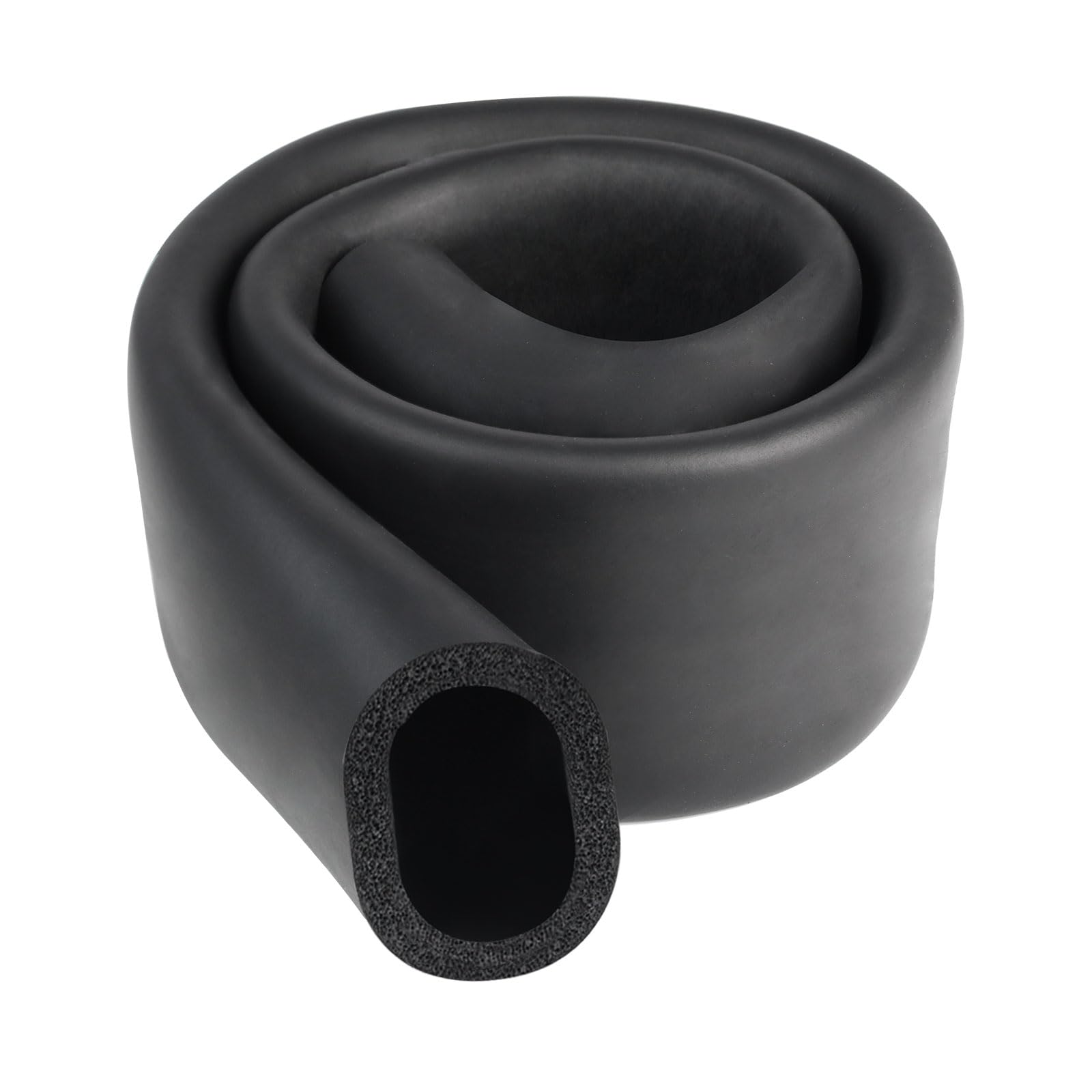 Photo 1 of Storystore  Insulation Foam Tube-2" ID x 2-5/8" OD-3.3 Ft Foam Tubing Black Pipe Insulation for Guitar Stand, AC Unit, Exercise Machine Handle