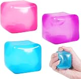 SBWBZB 3PCS Ice Cube Stress Balls Squishy Fidget Toys for Kids Adults Sensory view 1