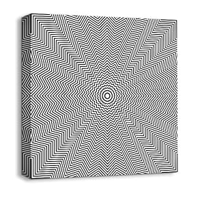 Canvas Wall Art - Abstract Visual Illusion - Giclee Painting Wall Art for Bedroom Living Room Home Decoration - 12x12 inches