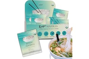 KLDSCP Organic Konjac Shirataki Noodle, Low Carb Pasta 52.8 Oz (1500 g), Angel Hair, Fettuccine, USDA Organic Healthy Spaghetti Noodles (6 Pack Inside), Keto and Paleo Friendly, Low Calorie, Sugar Free, Vegan, Ready to Eat