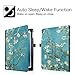 Fintie iPad Pro 9.7 Case, Premium Vegan Leather Folio [Slim Fit] Standing Protective Smart Cover with Auto Sleep / Wake Feature for Apple iPad Pro 9.7-inch 2016 Model Tablet, Blossom